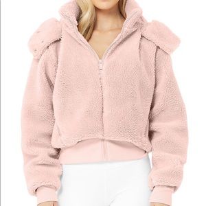 NWOT Alo Yoga Foxy Sherpa Jacket - Pink